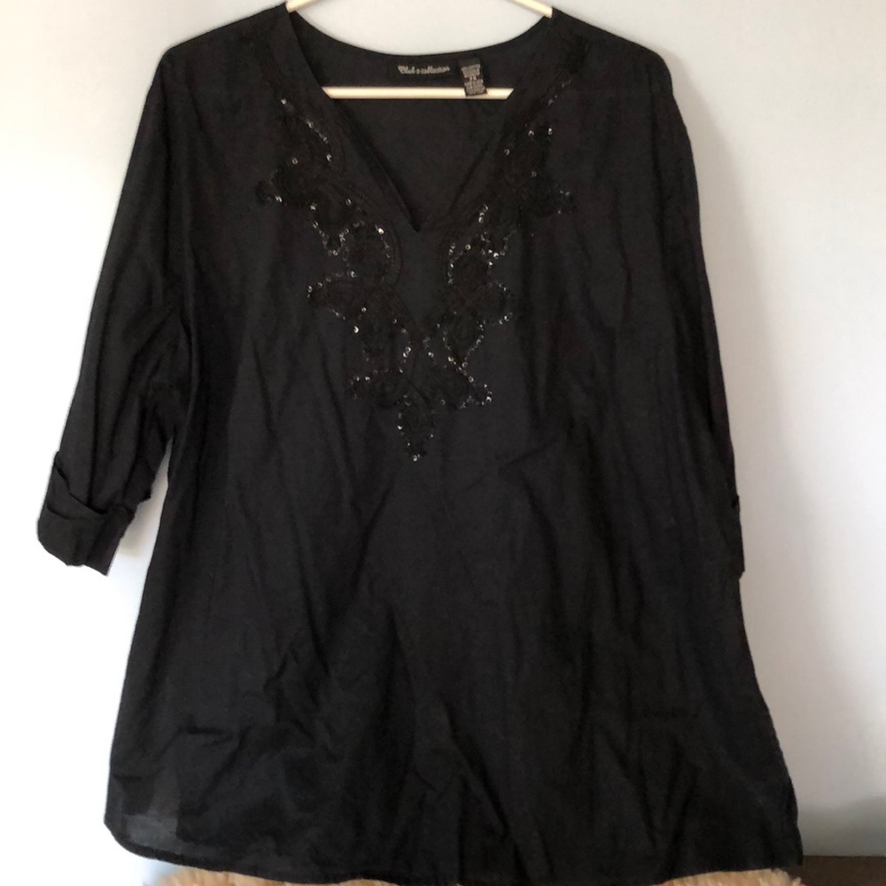 Woman’s dressy 2X, blouse, club$collection,